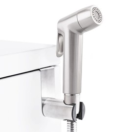 Brushed Nickel Handheld Bidet Sprayer, Muslim Shower Bidet Attachment, Cloth Diaper Toilet Sprayer, Jet Spray for Feminine Wash