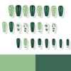 24Pcs St. Patrick's Day Press on Nails Medium Square False