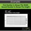 12" X 8" 1-Way AIR Supply Grille - Vent Cover