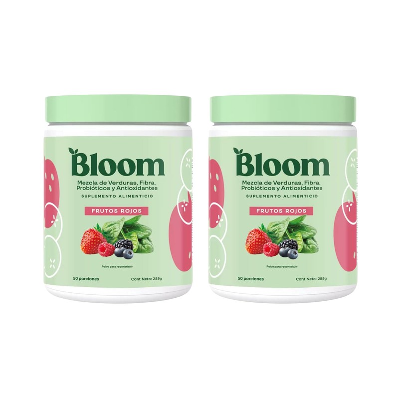 ProbióticosAntioxidantes Frutos Rojos Bloom 2 Pack De 298g