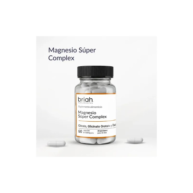 Magnesio Súper Complex Vitamina B6 Relajación 60 Capsulas
