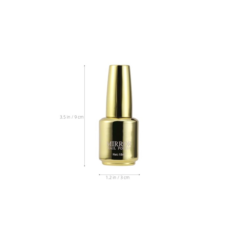 Esmalte De Metálico Espejo Dorado Gel Para Barniz Acabado y