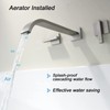 BEIYI Wall Mount Tub Filler, Brushed Nickel Wall Mounted Bathtub