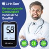 LinkSun G-425-2V Blutzuckermessgerät-Set, 100 Teststreifen, 100 Lanzetten, Blutzuckermessgerät, Stechhilfe,mmol/L &