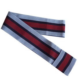 Gamboa Hatband, Panama Hat Ribbon Band for Fedora Hat, Hatband Ribbon in Linen, Hat Accessories, Unisex-Adults, One Size, Blue & Red
