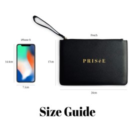 Purple Print House Rose Gold Mum's Make Up Clutch Bag, Mothers Day Clutch Bag for Mum, Birthday Gift Ideas, Cute Make Up Bag for Her, One Size, Grey