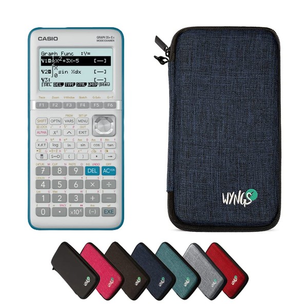 CALCUSO Economy Pack: Casio Graph 35+E II and WYNGS Protective