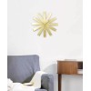 Umra Reloj Pared Modern Plateado Movimiento Cuarzo Decora Hogar