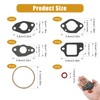 TNJPSEK 4 Sets 16010-883-015 Carburetor Bowl Gasket Kit for GCV160