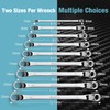DURATECH Offset Box Wrench Set, Metric, 9-Piece, 6-23mm, 75-Degree, CR-V
