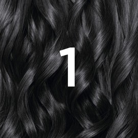 Garnier Nutrisse Permanent Hair Dye, Natural-looking, hair colour result, For All Hair Types, 1 Black