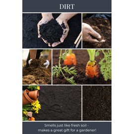 Eco Candle Co. Recycled Candle, Dirt, 6 oz. - Scents of Fresh Garden Soil - 100% Soy Wax, No Lead, Kraft Paper Label & Lid, Hand Poured, Phthalate Free, Midwest Grown Soybeans