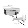 Fake Surveillance Camera Solar Powered Simulation Monitor with LED Flashing