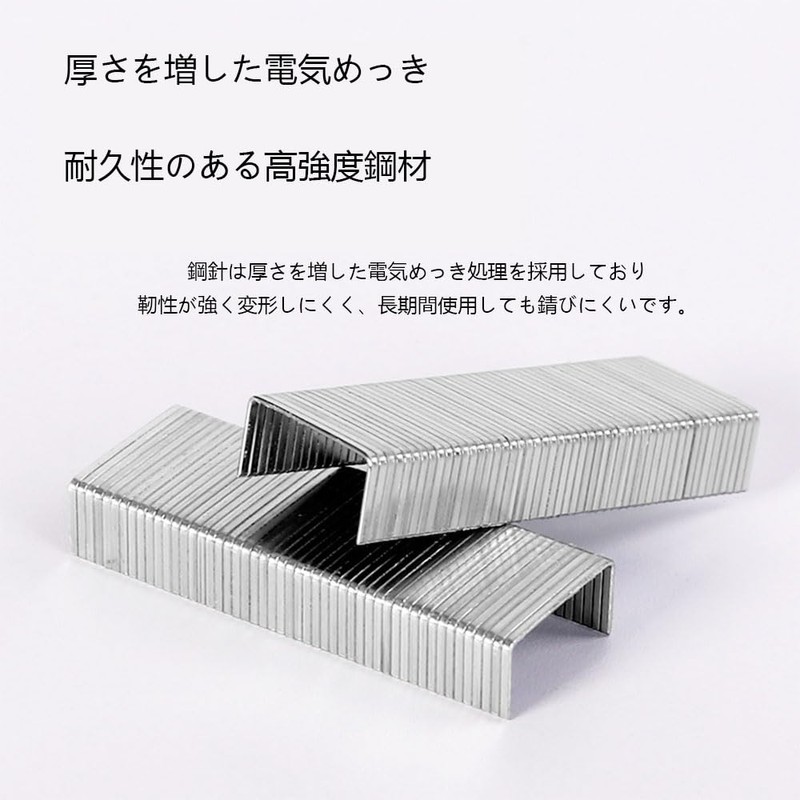 WANDEHO Stapler Needles, Stapler Needles, 12mm×6mm, 24/6 Standard, High-Strength Alloy