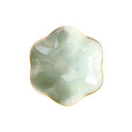 Small Ceramic Jewelry Bowl, Aesthetic Jewelry Bowl, Wedding Ring Holder, Bowl, Home, Key Storage Bowl, Decorative Bracelet Organiser, Plate for Room Decor, Light Green