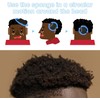 Beauty7 Twist Afro Hair Wide Tooth Hair Brush Double Sided