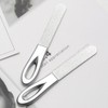Double-sided stainless steel nail filing nail file care tool / 스텐 손톱 정리 네일 파일 케어 도구 양면