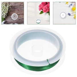 TEHAUX 40M DIY Colored Iron Wire Thick Versatile String Wire for Flower Arrangements Jewelry Making and Home Decoration for Parties and Events