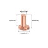 sourcing map Flat Head Copper Fixed Rivet Fasteners 5/64" x5/32"