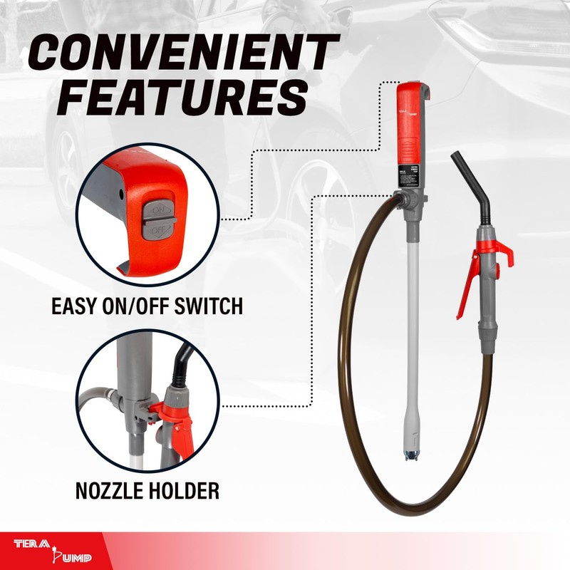 TERA PUMP 2nd Gen. Multi-Purpose Battery Powered Fuel Transfer Pump