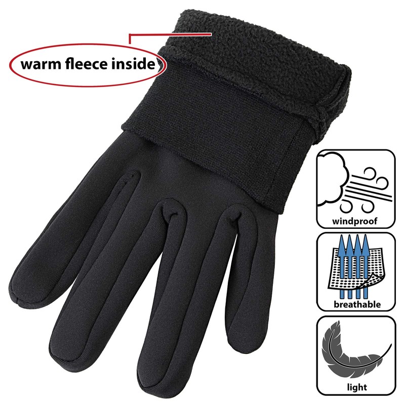 ALPIDEX Anti Slip Gloves Cycling Windproof Gloves Touchscreen Man Woman