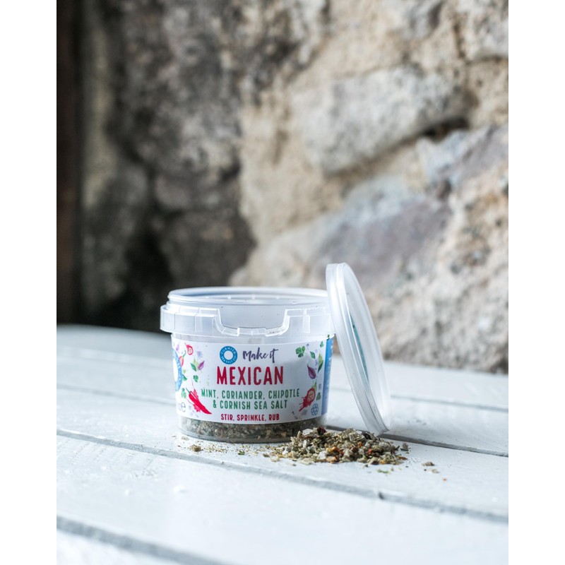 Cornish Sea Salt Tub (4 Pack, Mexican Seasoning 55g)