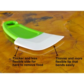 Flexible Silicone Cleaning Scrapers, Pots and Pans Cleaning Scrapers, Dish Cleaning Scraping Spatulas, Set of 2