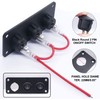 RUNCCI-YUN 2 x Switch Panel 12 V, Car Switch 12