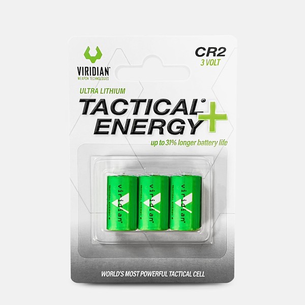 Viridian CR2 Tactical Energy Plus Lithium Batteries, 3 Volt (Retail Pack of 3)