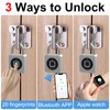 eLinkSmart Gym Locker Padlock - Fingerprint Mobile APP Unlock Remote