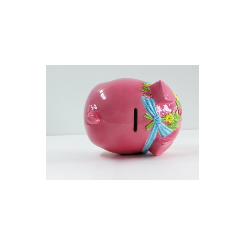 ピギーバンク 豚 貯金箱 大 ピンク S-60A