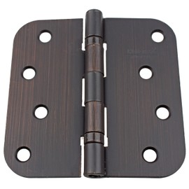 GlideRite Hardware 4058-2BB-ORB Ball Bearing 4" Steel Door Hinges 5/8" Radius Corners Oil Rubbed Bronze Finish (Pack of 12)