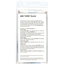 addi Knitting Needle Circular Turbo Rocket Lace Skacel Blue Cord 40 inch (100cm) Size US 00 (1.75mm)