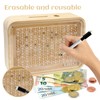 Wooden Money Box, Money Box with Savings Target and Numbers