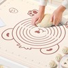 Pastry Mat Prevent Slip Odorless Thickened Silicone Dough Rolling Mat