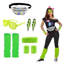 Accesoriopara Disfraz De Los 80s Para Mujer                                                                                                           
