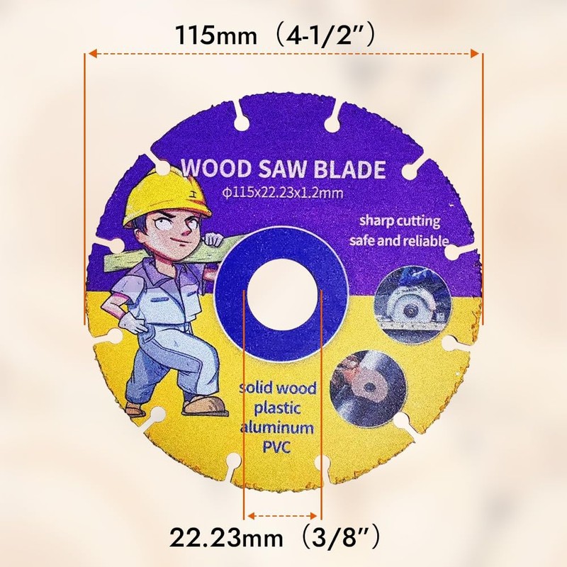 2 x Cutting Discs 115 mm Angle Grinder, Flex Disc