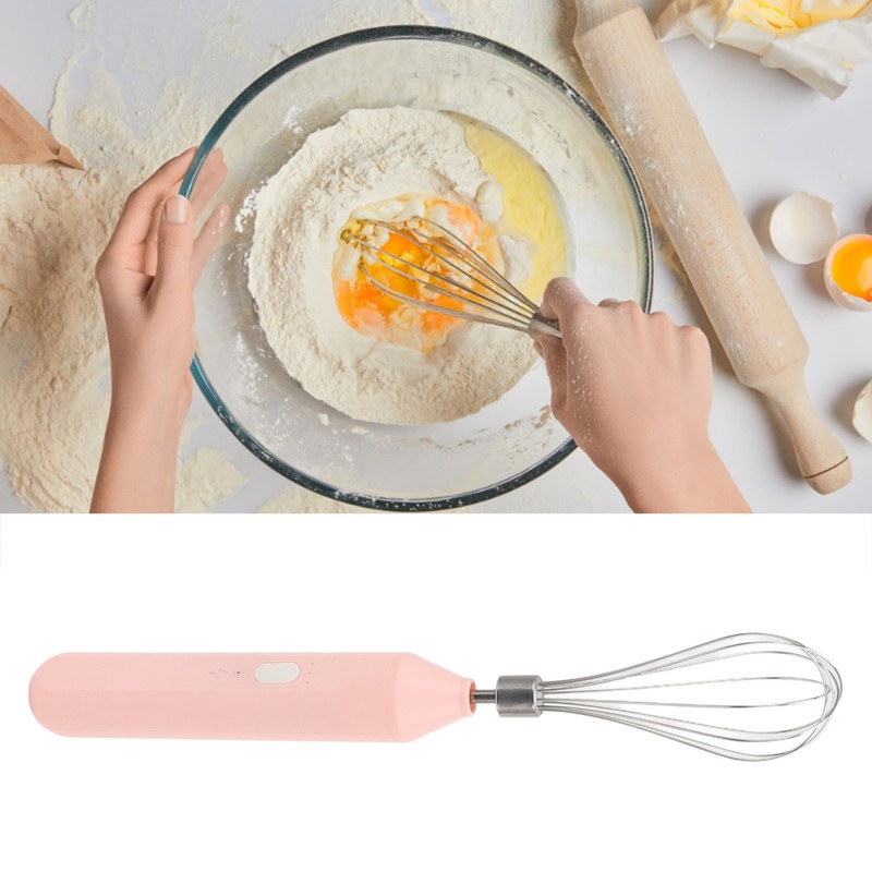 Electric Egg Beater Handheld USB Charging Milk Frother Portable Cordless