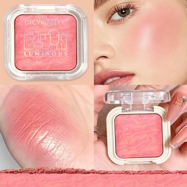 Baked Highlighter Blush, Luminous Cheek Colour, Shimmer Blush Makeup