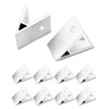 QWORK® 10 x Aluminium Angle Connectors 45 Degree Internal Angle