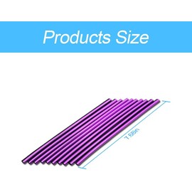 Pack of 20 Car Air Vent Decoration, Car Styling Ventilation Grille Trim, Car Accessories Interior, Multicoloured Decorative Strips for Most Air Vents (Purple)