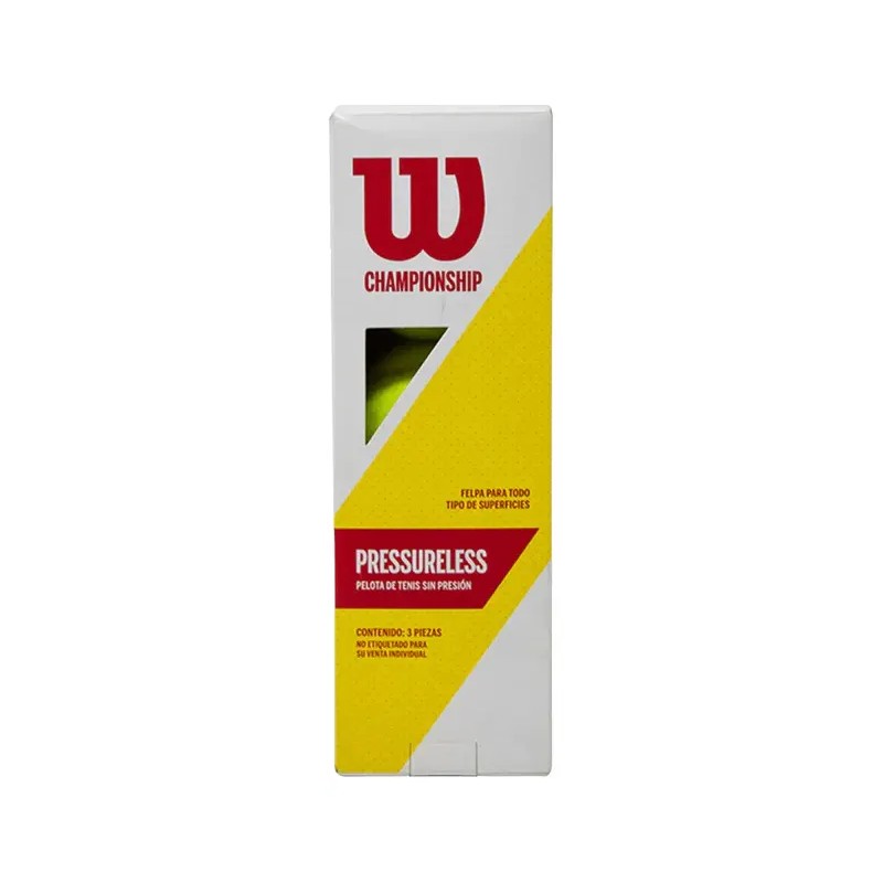 Pelota de tenis Wilson pressureless – paquete de 3