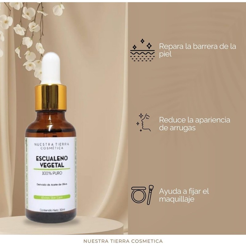 Escualeno Vegetal Suero Facial