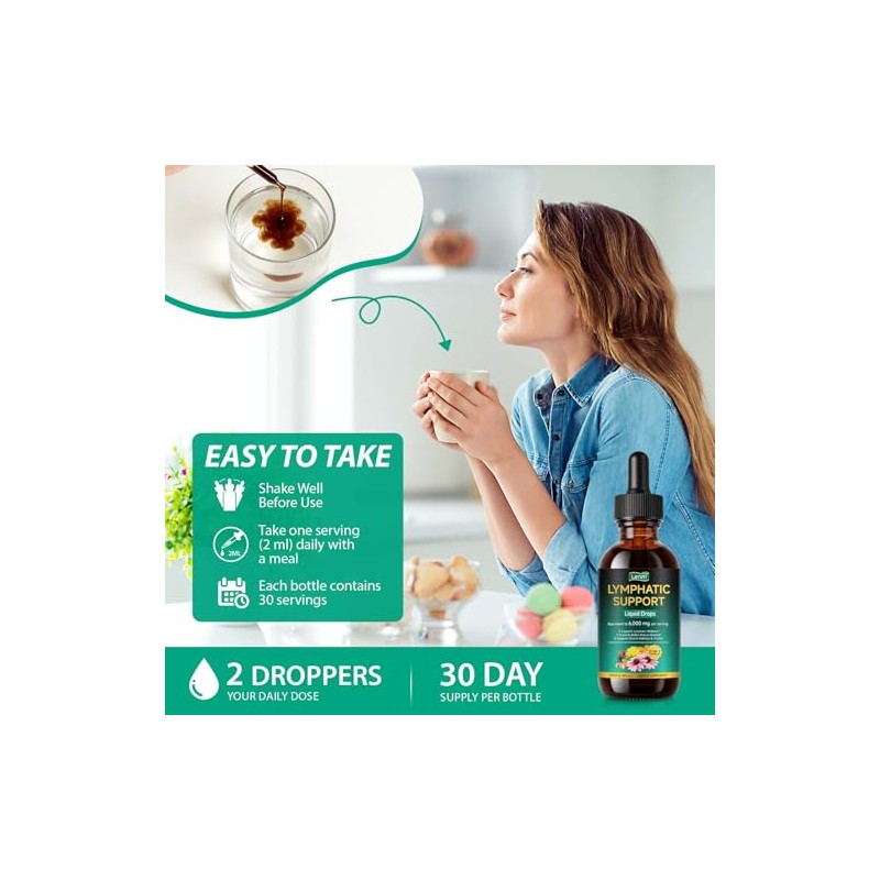 Lymphatic Drops 60ml - Plant Based Herbal Supplement for Wellness