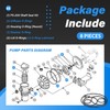 usvehj Pool Pump Gasket Seal O-Ring Rebuild Repair Kit Replace