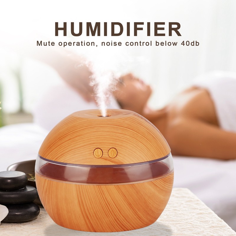 Air Humidifier Aromatherapy Diffuser with LED RGB Night Light for