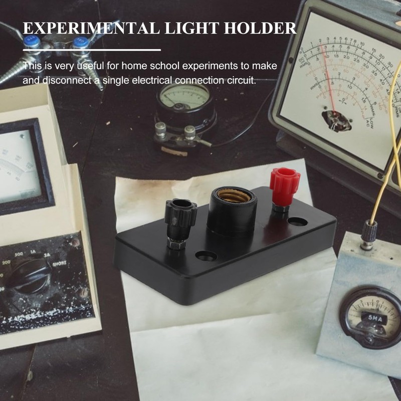 Hemobllo 10Pcs Physics Screw Lamp Holder Set with E26 Plastic