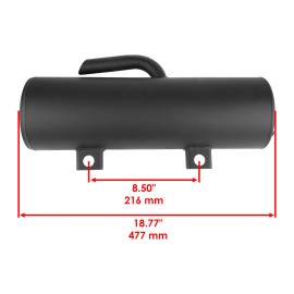 For Polaris Complete Exhaust Muffler w/ Gasket Kit fits Polaris Ranger 500 2x4 2005