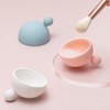 Limpiador de brochas de maquillaje