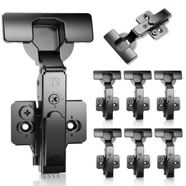 ATYLYF 8 Pack Soft Close Cabinet Hinges for Kitchen Frameless Full Overlay Cabinets Self-Closing Concealed Hinge 110° 4D Adjustment Speed Control Ideal for Upgrading Cabinet Doors and Drawers